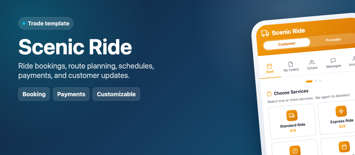 Scenic Ride template preview