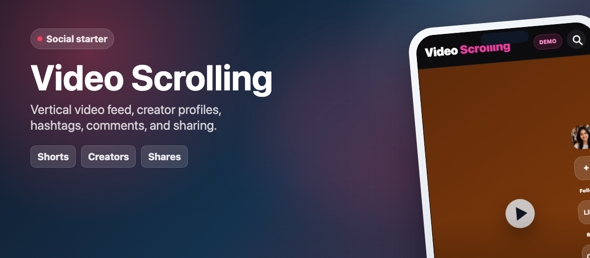Video Scrolling template preview